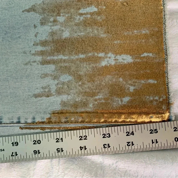 Tribal Audrey Mid Rise Straight Crop Gold Dipped Pull On Jeans Size 4 - Picture 5 of 14